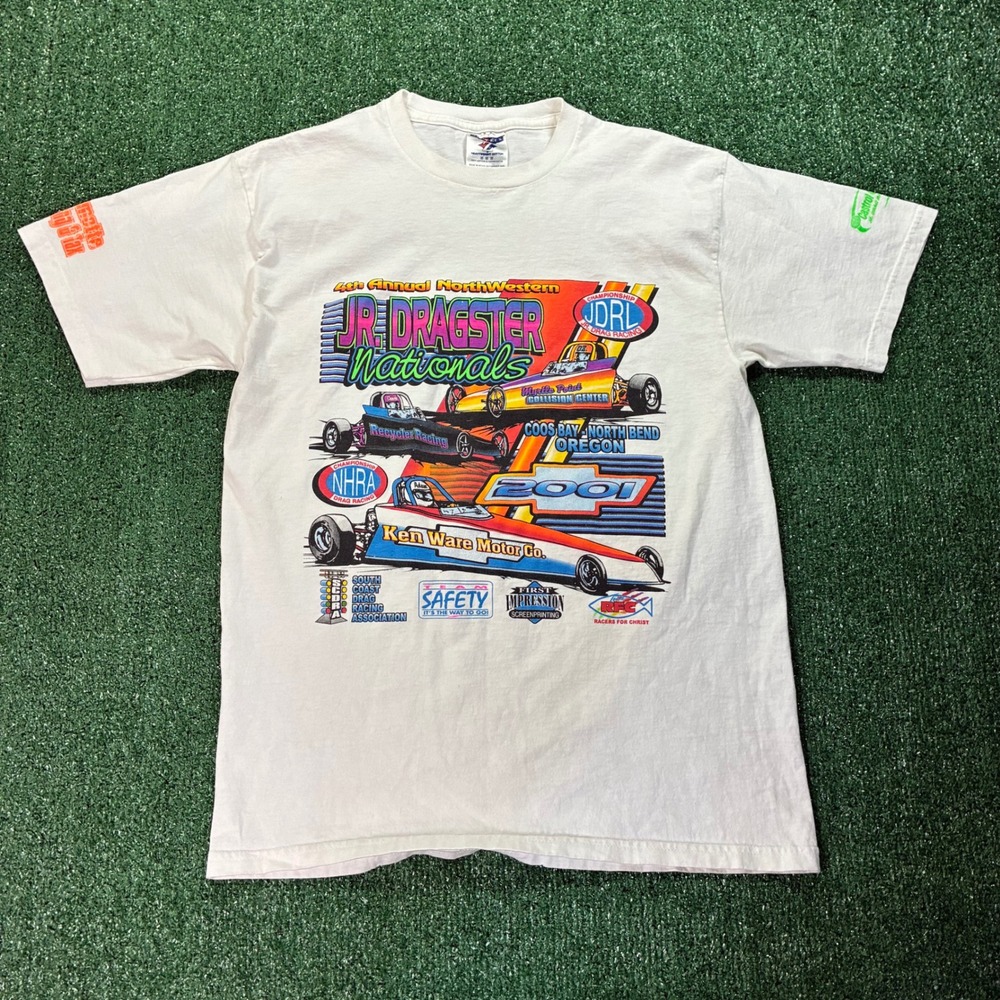 Y2K 2001 Dragster Nationals Racing Graphic T-shirt
